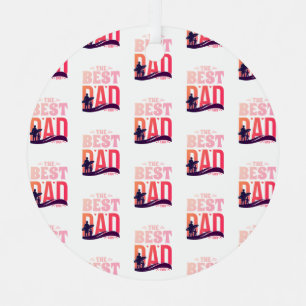 De Beste Papa Ooit Metalen Ornament