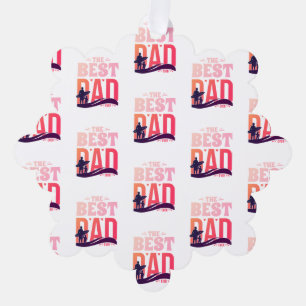De Beste Papa Ooit Ornament Kaart