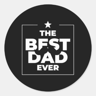 De beste papa ooit papa Grote Vaderdag Ronde Sticker