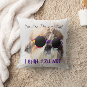 De Beste papa Shih Tzu Niet schattige grappige hon Kussen