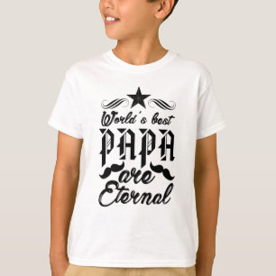 De beste papa ter wereld - Eternal Love Vaderdag T-shirt