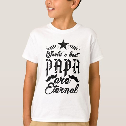 De beste papa ter wereld - Eternal Love Vaderdag T-shirt (Voorkant)