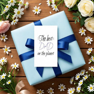 De Beste Papa ter Wereld Gepersonaliseerd Minimali Informatiekaartje