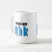 De beste papa ter wereld om te worden koffiemok (Voorkant links)