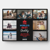 De beste papa ter wereld, zwart Afbeelding Fotoplaat (voorkant)