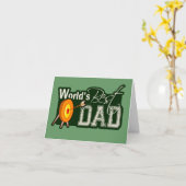 De Beste Papa van de wereld; Boogschieten Kaart (Gele Bloem)