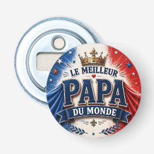 De Beste Papa van de Wereld Button Flesopener