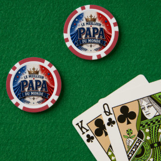 De Beste Papa van de Wereld Poker Chips