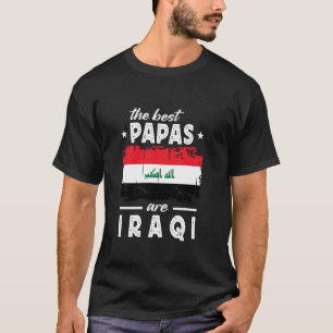 De Beste Papas zijn Iraakse Vaderdag Irak Vlag T-shirt