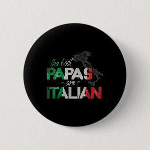 De Beste Papas Zijn Italiaans Grappig Italië Land Ronde Button 5,7 Cm