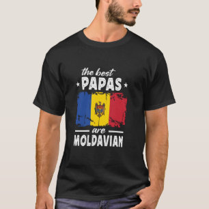 De Beste Papas zijn Moldavische Vaderdag Moldavië T-shirt