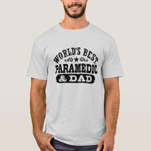 De beste paramedische wereld en pap t-shirt