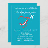 De beste piloot van Sky, hartvliegtuig, verjaardag Kaart (Voorkant / Achterkant)