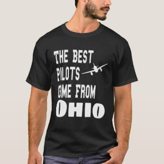 De beste piloten komen van Ohio Aviation Flying T-shirt