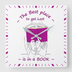 De beste plaats om Verloren te krijgen is in een B Vierkante Klok