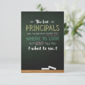 De beste Principals Bedankkaart (Staand voorkant)