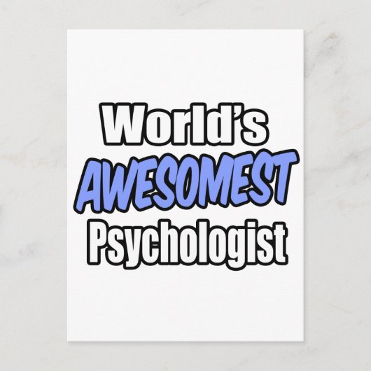 De beste psycholoog ter wereld briefkaart (Voorkant)