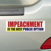 De Beste Publieke Optie Bumpersticker (Op auto)