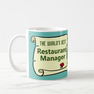 De beste restaurantmanager ter wereld. koffiemok