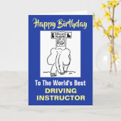 De beste rijinstructeur ter wereld kaart (Gele Bloem)