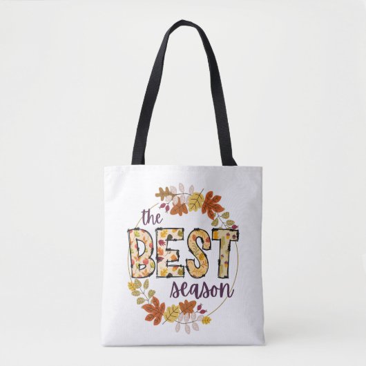 De beste seizoen ontwerp canvas tas (Voorkant)