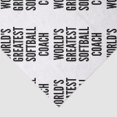 De beste softbalcoach ter wereld tissuepapier (Detail)