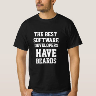 De Beste Softwareontwikkelaars Hebben Baarden T-S T-shirt
