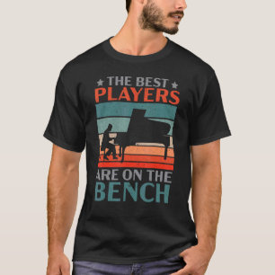 De beste spelers zijn op de bank pianist muzikant t-shirt