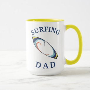 De beste 'SURFING DAD' ooit!  Vaderdag Mok