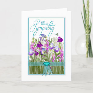 De beste sympathie voor mooie bloemen uit de tuine kaart