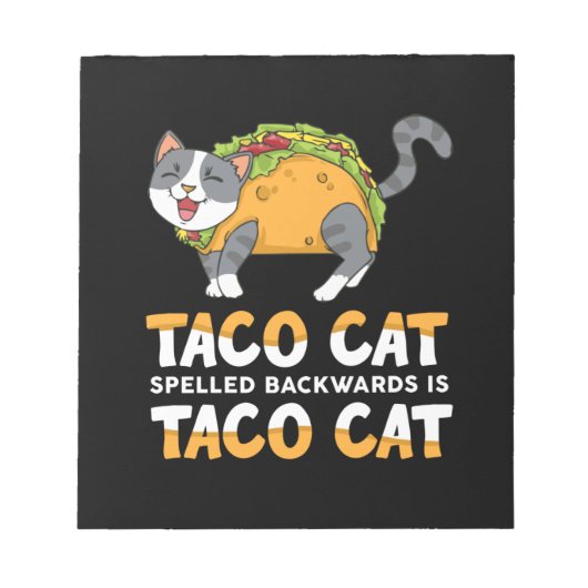 De beste Taco Cat Spelling Backted is Taco Cat Notitieblok (Voorkant)