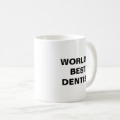 De beste tandarts ter wereld koffiemok (Voorkant rechts)