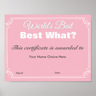 De beste ter wereld poster