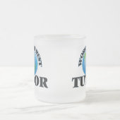 De beste testvolger ter wereld matglas koffiemok (Center)