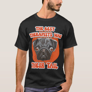 De beste therapeuten kwispelen met hun staart Leuk T-shirt