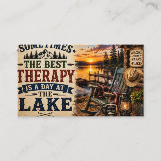 De Beste Therapie Is Een Dag Aan Het Meer Visitekaartje