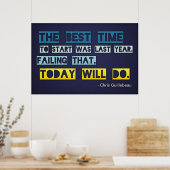 De beste tijd om te beginnen (Grote Sjabloon Edita Poster (Keuken)