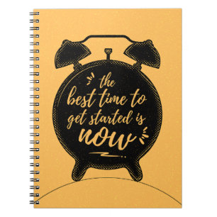 De beste tijd om te beginnen is nu inspiratie notitieboek