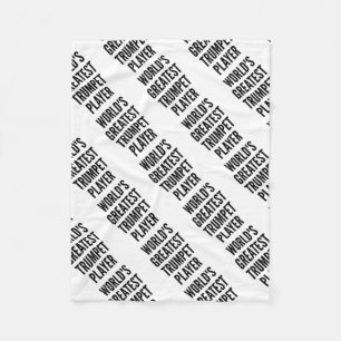 De beste trompettist ter wereld fleece deken