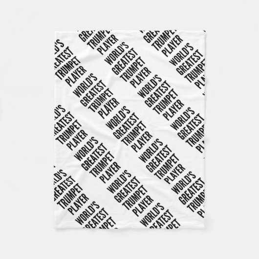 De beste trompettist ter wereld fleece deken (Voorkant)