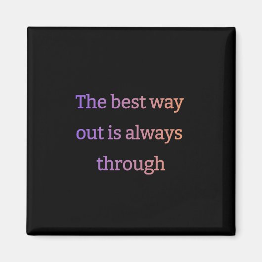 De beste uitweg is altijd door magneet (Voorkant)