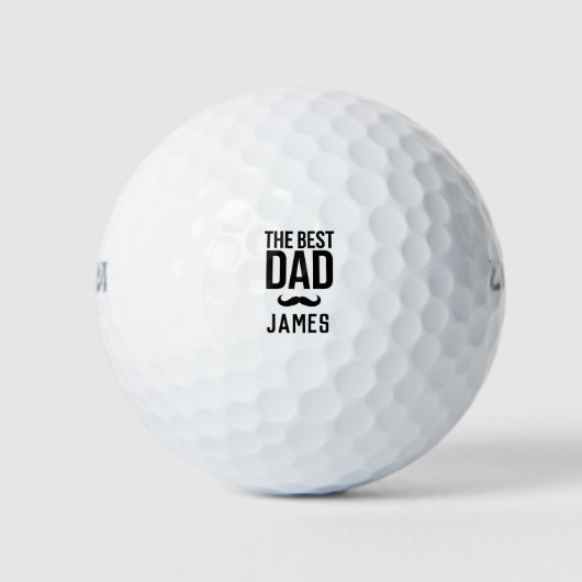 De beste vader aangepaste naam Golfballen (Voorkant)