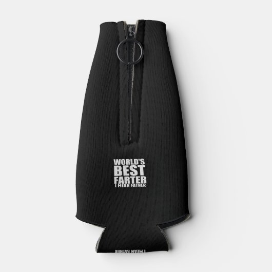 De beste vader cadeau voor papa flesjeskoeler (Achterkant)