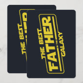 De beste vader in de melkweg Vaderdag cadeau Kaart (Voorkant / Achterkant)