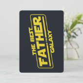 De beste vader in de melkweg Vaderdag cadeau Kaart (Staand voorkant)
