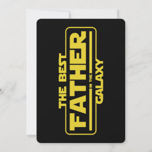 De Beste Vader in de Melkweg Vaderdag Cadeau Kaart