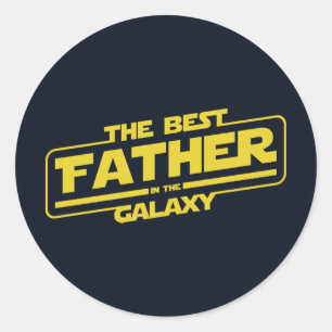 De beste vader in de melkweg Vaderdag cadeau Ronde Sticker