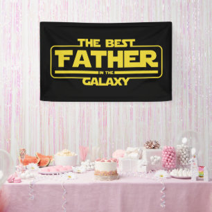 De beste vader in de melkweg Vaderdag cadeau Spandoek