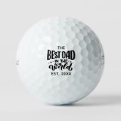 De beste vader in de wereld vaders dag Custom Golfballen (Voorkant)