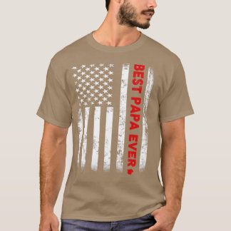 De beste vader ooit, vader cadeau, Amerikaanse vla T-shirt
